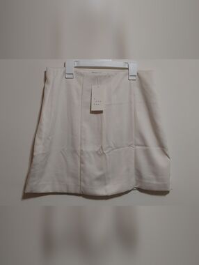 a new day Cream Mini Skirt